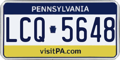 PA license plate LCQ5648