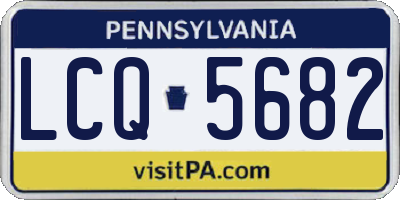 PA license plate LCQ5682