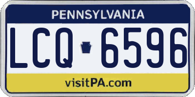 PA license plate LCQ6596