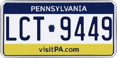 PA license plate LCT9449