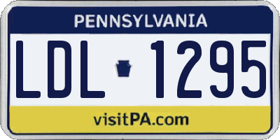 PA license plate LDL1295