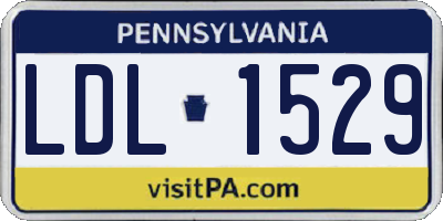 PA license plate LDL1529