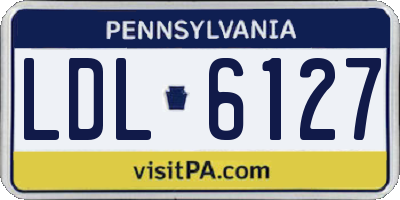 PA license plate LDL6127