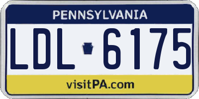 PA license plate LDL6175