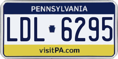 PA license plate LDL6295
