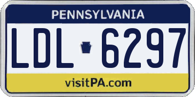 PA license plate LDL6297