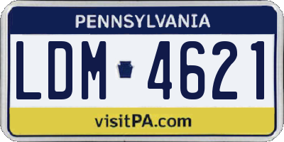 PA license plate LDM4621