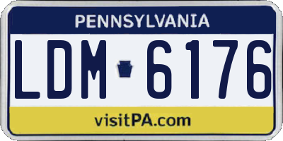 PA license plate LDM6176