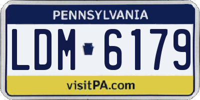 PA license plate LDM6179