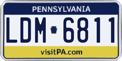 PA license plate LDM6811