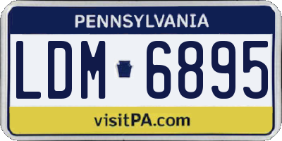 PA license plate LDM6895