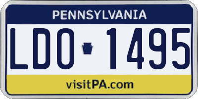 PA license plate LDO1495