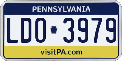 PA license plate LDO3979