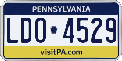 PA license plate LDO4529