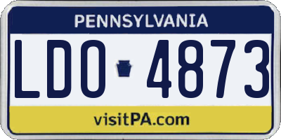 PA license plate LDO4873
