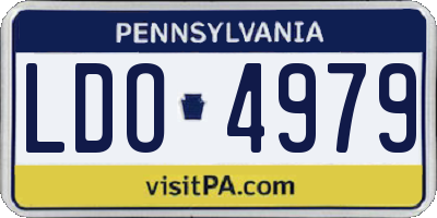 PA license plate LDO4979