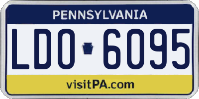 PA license plate LDO6095