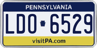 PA license plate LDO6529