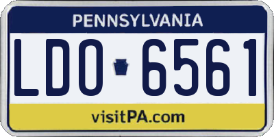 PA license plate LDO6561