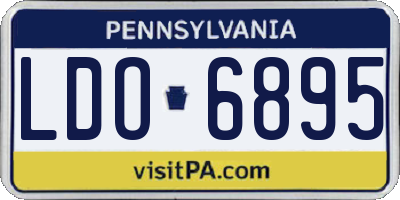 PA license plate LDO6895