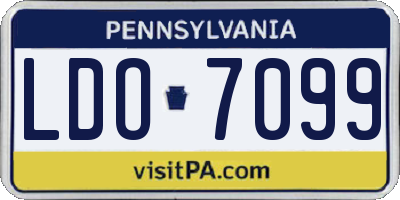 PA license plate LDO7099