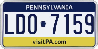 PA license plate LDO7159