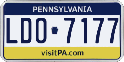 PA license plate LDO7177