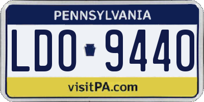 PA license plate LDO9440