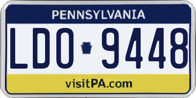 PA license plate LDO9448