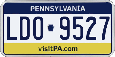 PA license plate LDO9527