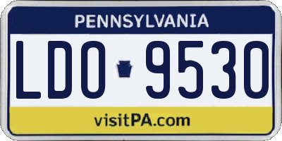 PA license plate LDO9530