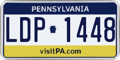 PA license plate LDP1448