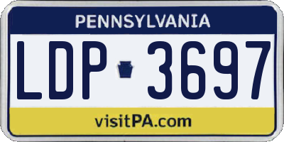 PA license plate LDP3697
