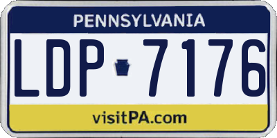 PA license plate LDP7176