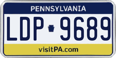 PA license plate LDP9689