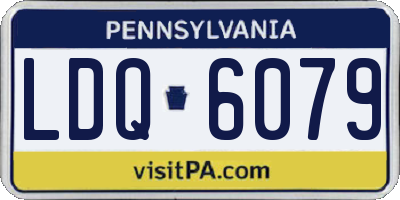 PA license plate LDQ6079