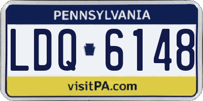 PA license plate LDQ6148