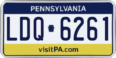 PA license plate LDQ6261
