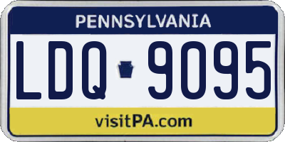PA license plate LDQ9095