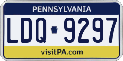 PA license plate LDQ9297