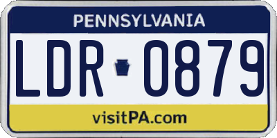 PA license plate LDR0879