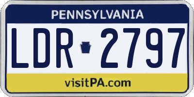 PA license plate LDR2797