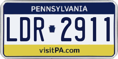 PA license plate LDR2911