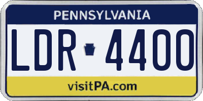 PA license plate LDR4400