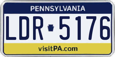 PA license plate LDR5176