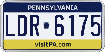 PA license plate LDR6175