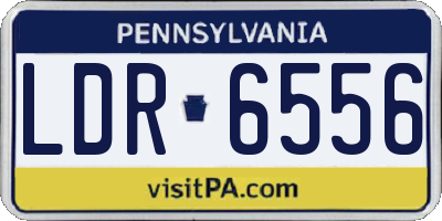 PA license plate LDR6556