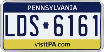 PA license plate LDS6161