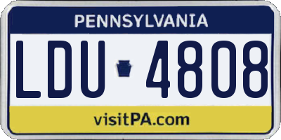 PA license plate LDU4808