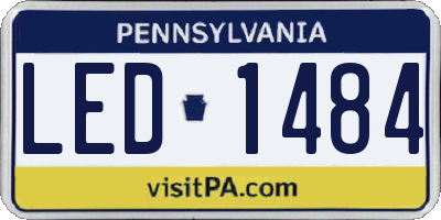 PA license plate LED1484